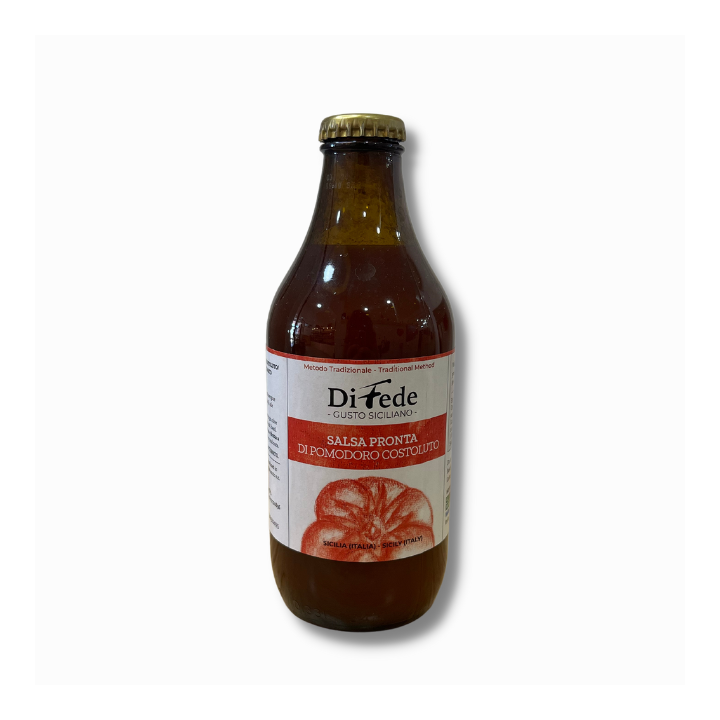 Salsa di pomodoro costoluto con olio evo - la casa del pomodoro