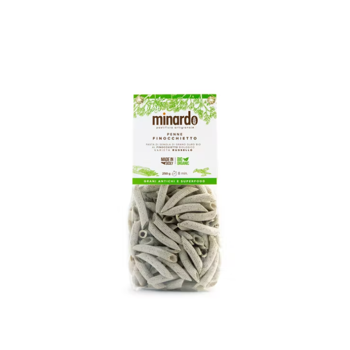 Penne al Finocchietto di Grano Duro Russello BIO - pasta di grani antichi siciliani online
