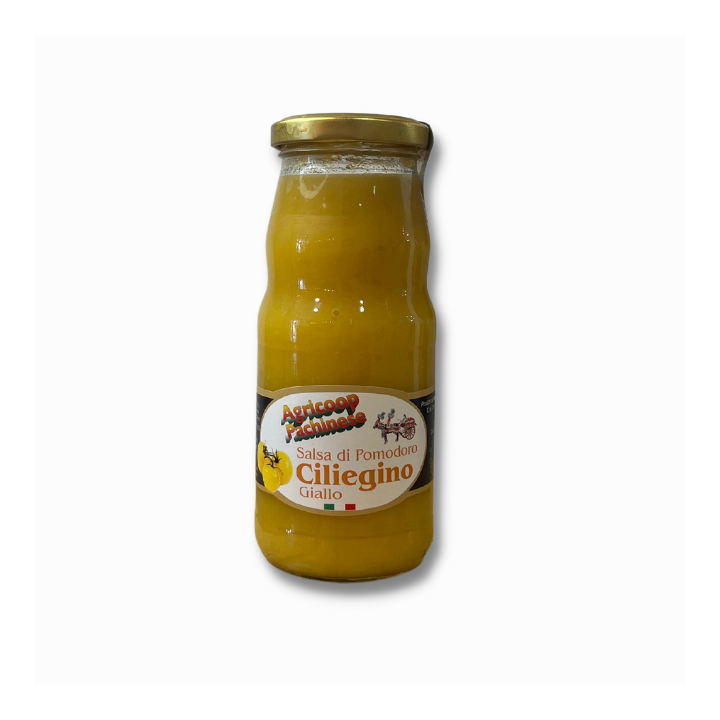 Salsa di pomodoro ciliegino giallo - la casa del pomodoro