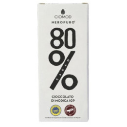 CIOCCOLATO DI MODICA IGP fondente all'80 per cento - prodotti tipici siciliani online