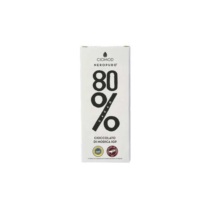 CIOCCOLATO DI MODICA IGP fondente all'80 per cento - prodotti tipici siciliani online