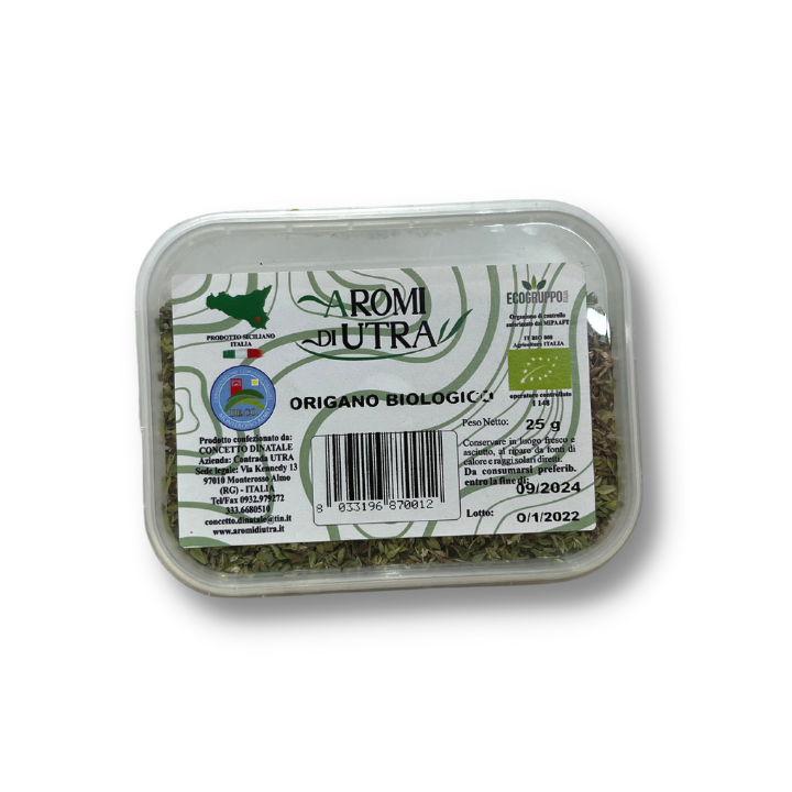 Origano in Vaschetta Bio 25g - spezie e aromi e prodotti tipici siciliani online