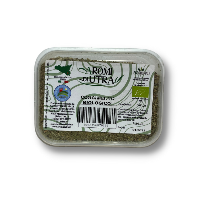Condimento pronto Bio 25g - spezie e aromi e prodotti tipici siciliani online verdurazon.it