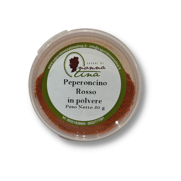 Peperoncino in polvere Nonna Tina - la casa del pomodoro food showroom marzamemi