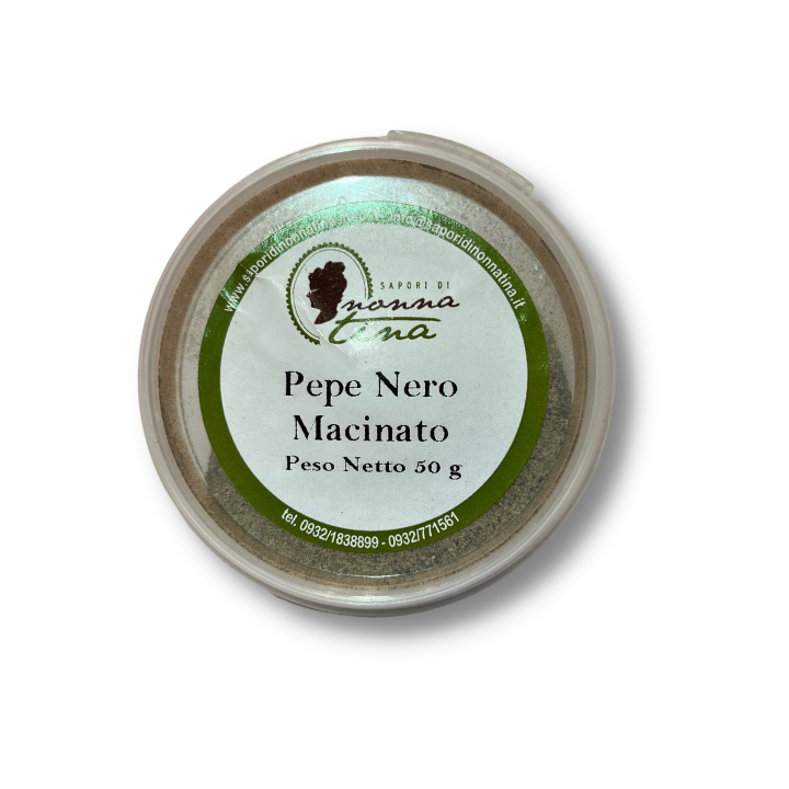 Pepe nero in polvere 50g Nonna Tina -prodotti tipici siciliani online