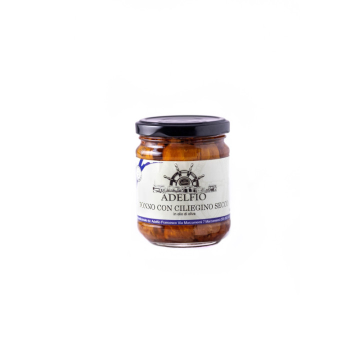 Tonno con pomodoro ciliegino vaso vetro 200g