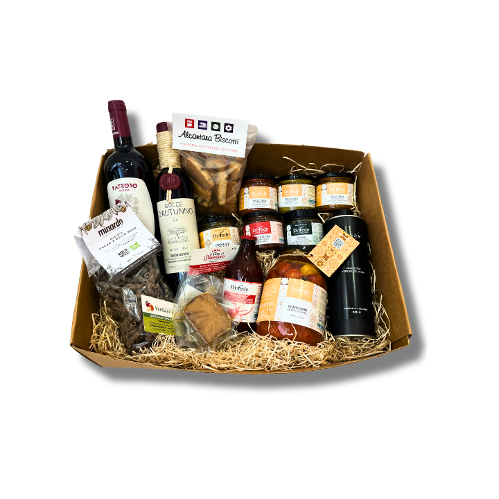 Pachino - Ceste regalo natalizie della Casa del Pomodoro marzamemi