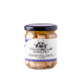 Tonno Palamita in olio d'oliva vaso 200g Adelfio