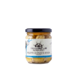 Filetti di Pesce Spada in olio d'oliva vaso 200g Adelfio