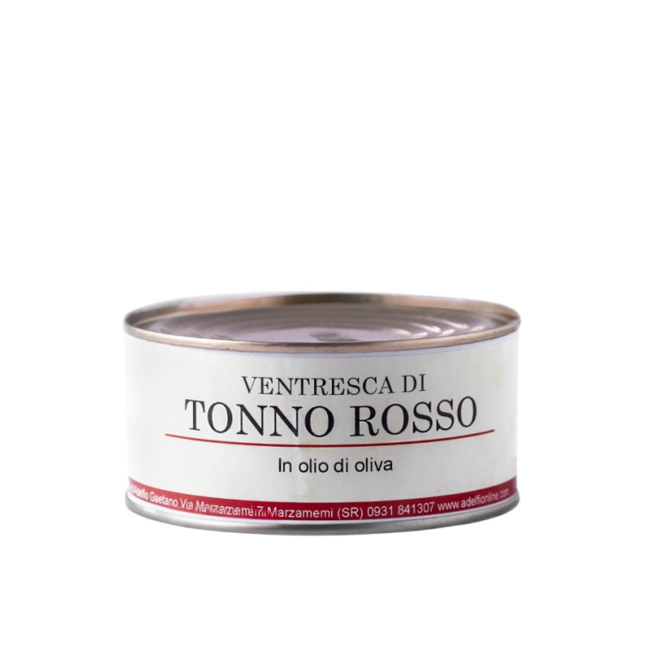 Ventresca Tonno Rosso in olio d'oliva latta 300g Adelfio