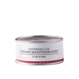 Ventresca Tonno Mediterraneo in olio d'oliva latta 300g Adelfio
